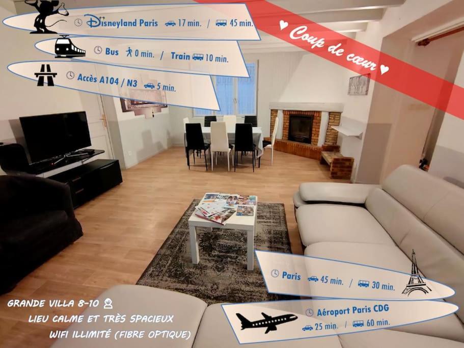 Pause Entre Deux Meaux ► Proche Disneyland Paris ► Wifi ► Netflix ► 24/24H Penchard المظهر الخارجي الصورة